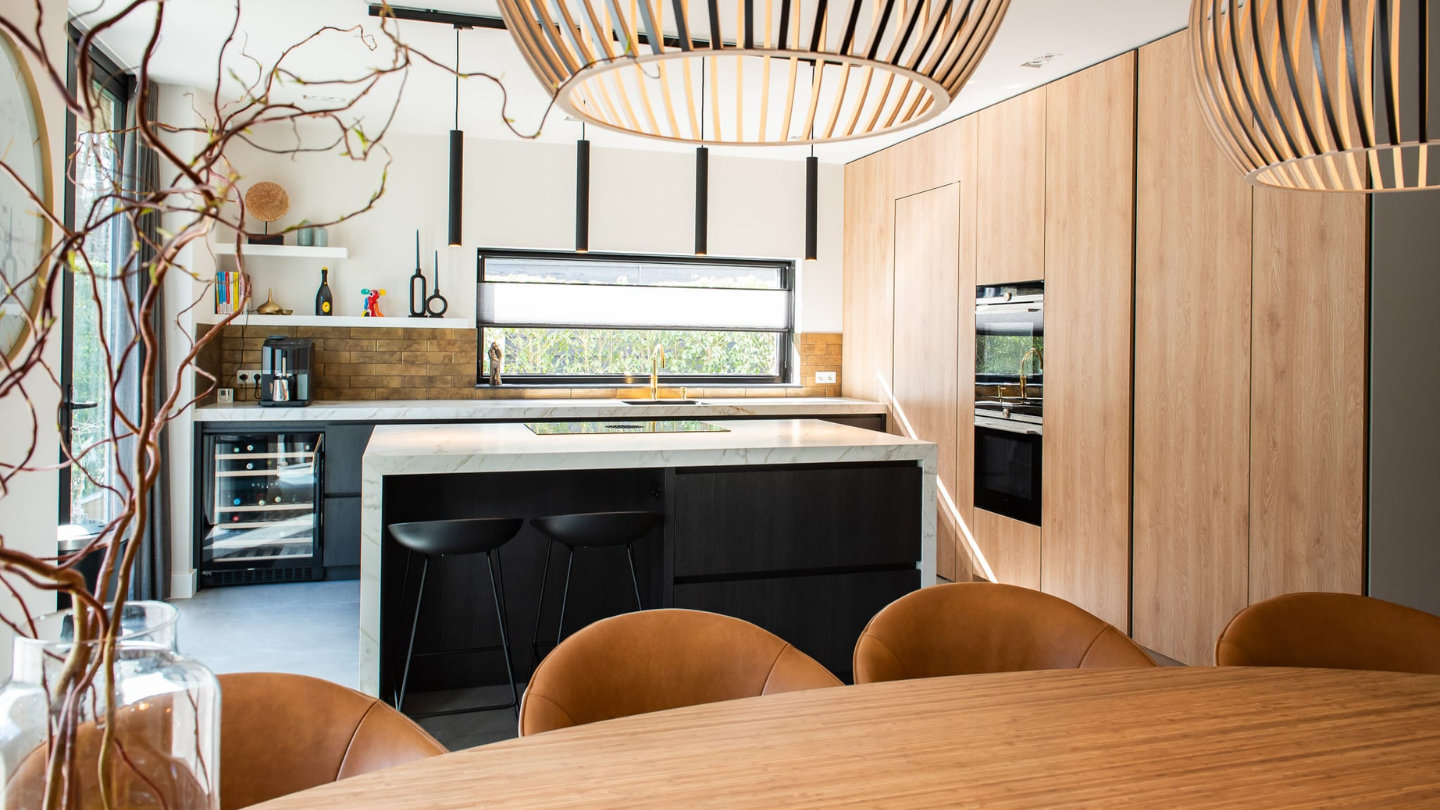 Keuken met slimme details, overzicht