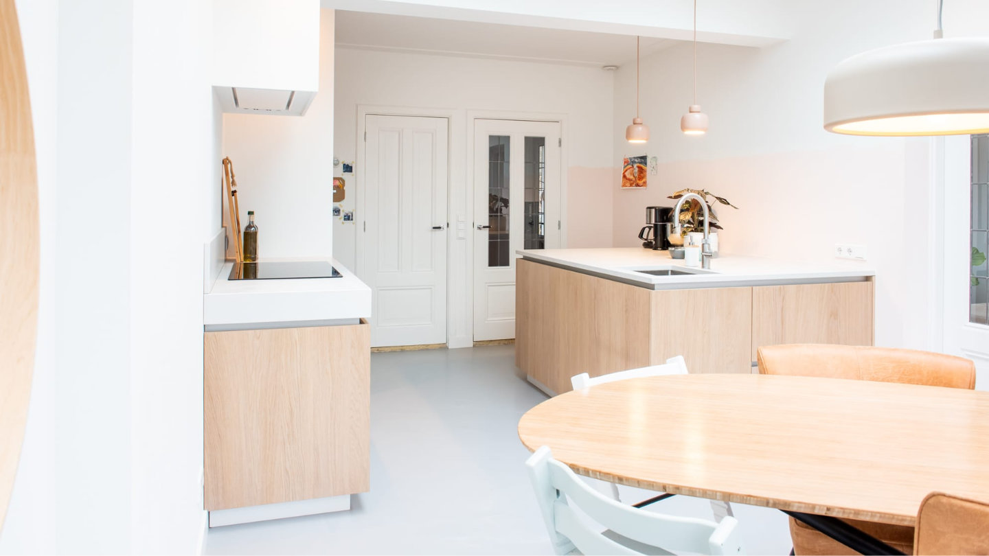 Rustige en unieke keuken, overzicht